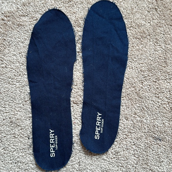 SPERRY Top-Sider Marine Blue Shoes MISMATCHED SIZES 8 & 8.5 Leather Laces Curled - Picture 12 of 12